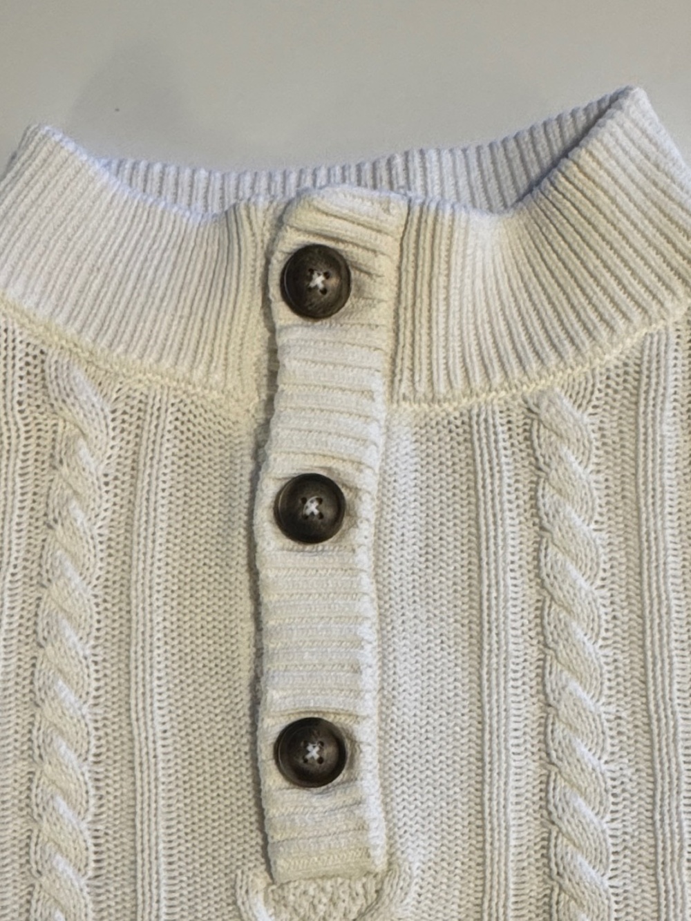 Tilley Cable Knit Sweater White Mens XL White Cotton Preppy Eclectic Grandpa - Picture 5 of 16